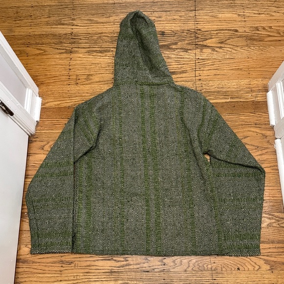 Men's Green Hooded Sweatshirt “Drug Rug” - Picture 3 of 9
